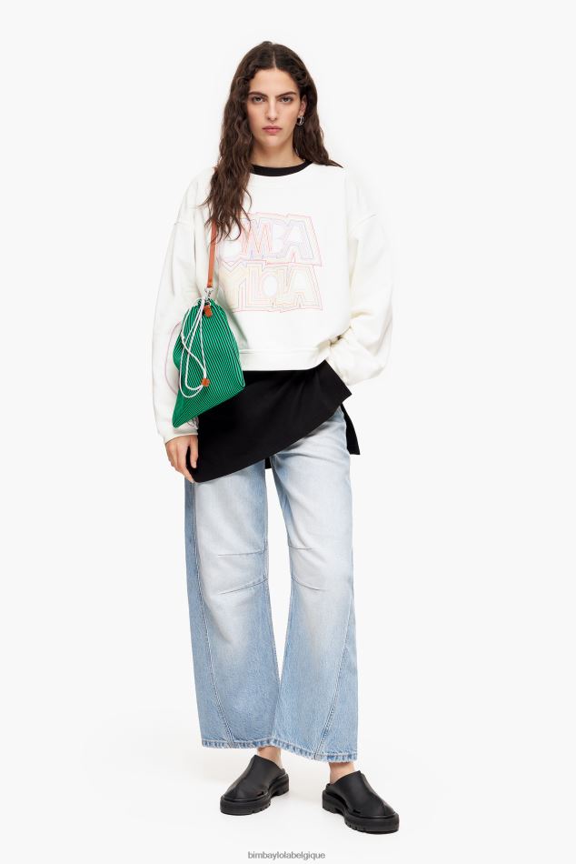 vêtements Bimba Y Lola sweat à logo blanc HV4486499