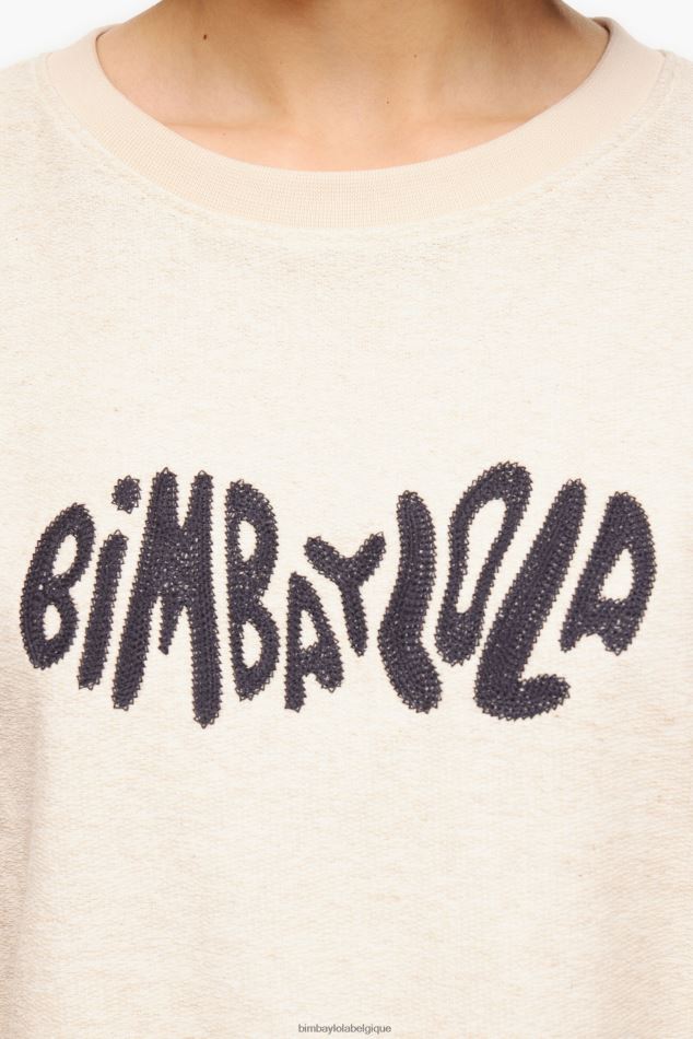 vêtements Bimba Y Lola sweat à logo carré sable HV4486496