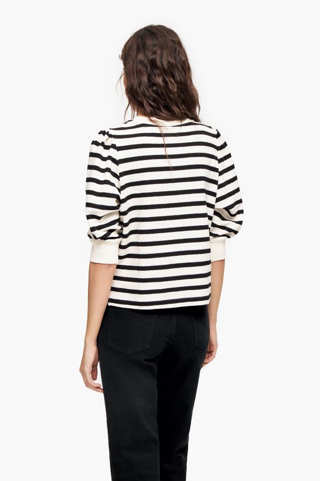 vêtements Bimba Y Lola sweat à rayures blanc HV4486498