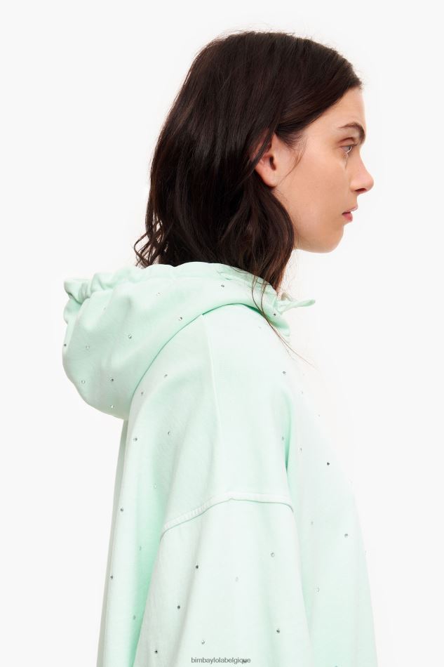 vêtements Bimba Y Lola sweat scintillant menthe HV4486501