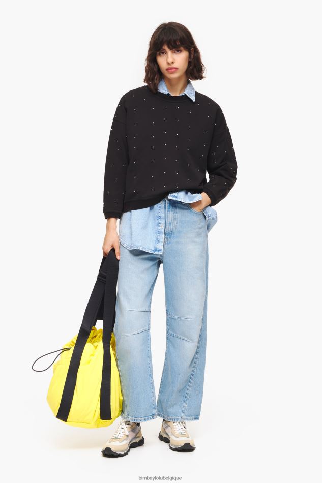 vêtements Bimba Y Lola sweat scintillant noir HV4486502