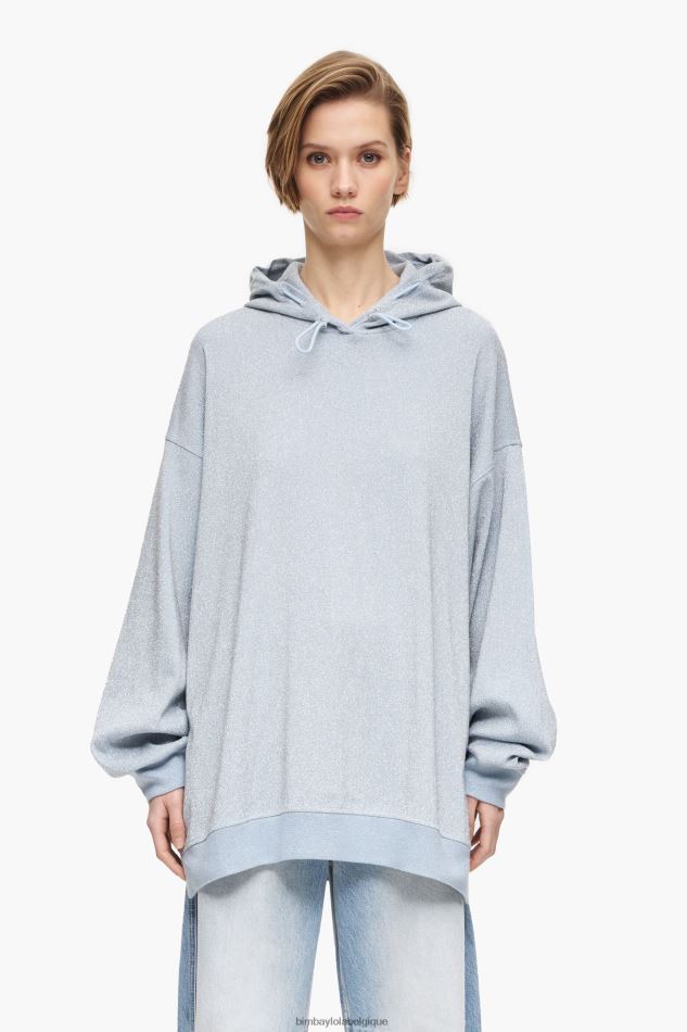 vêtements Bimba Y Lola sweat-shirt en coton bleu HV4486493