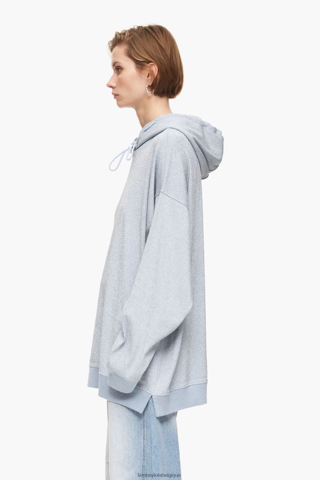 vêtements Bimba Y Lola sweat-shirt en coton bleu HV4486493
