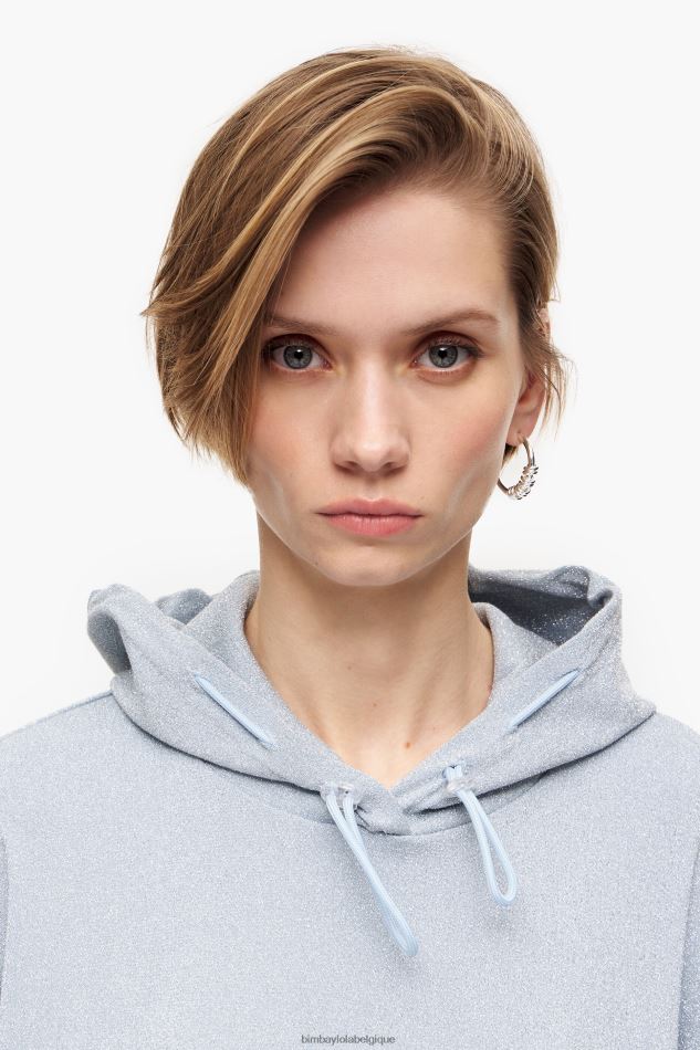 vêtements Bimba Y Lola sweat-shirt en coton bleu HV4486493