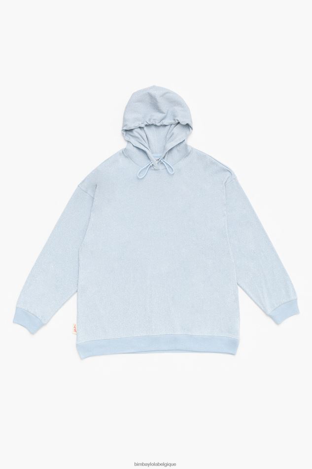 vêtements Bimba Y Lola sweat-shirt en coton bleu HV4486493