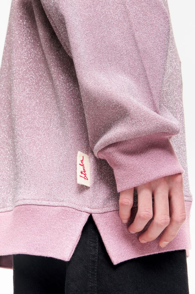 vêtements Bimba Y Lola sweat-shirt en coton rose HV4486494