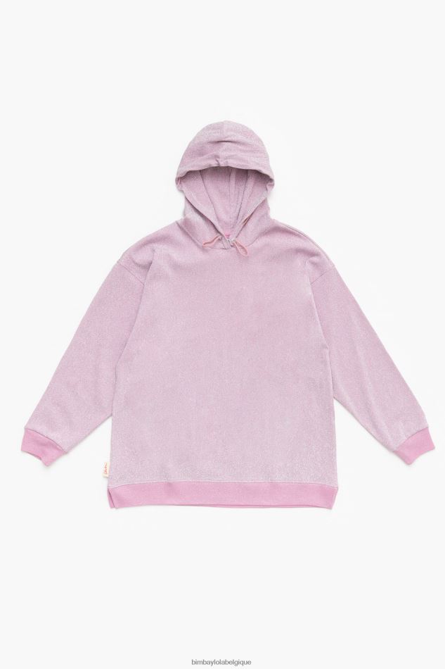 vêtements Bimba Y Lola sweat-shirt en coton rose HV4486494