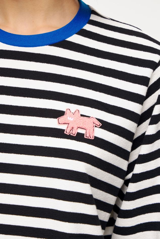 vêtements Bimba Y Lola T-shirt à rayures noir HV4486251