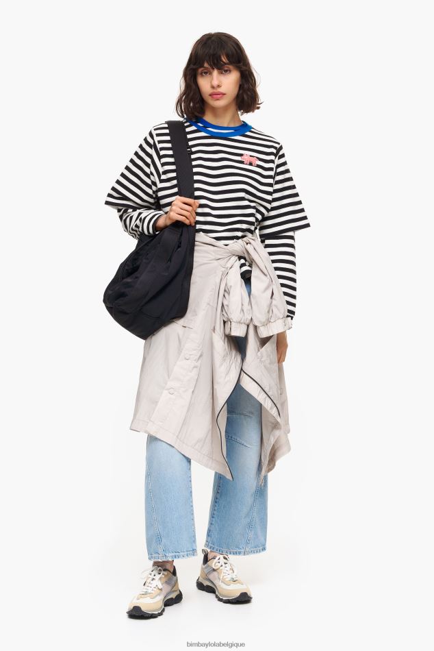 vêtements Bimba Y Lola T-shirt à rayures noir HV4486251