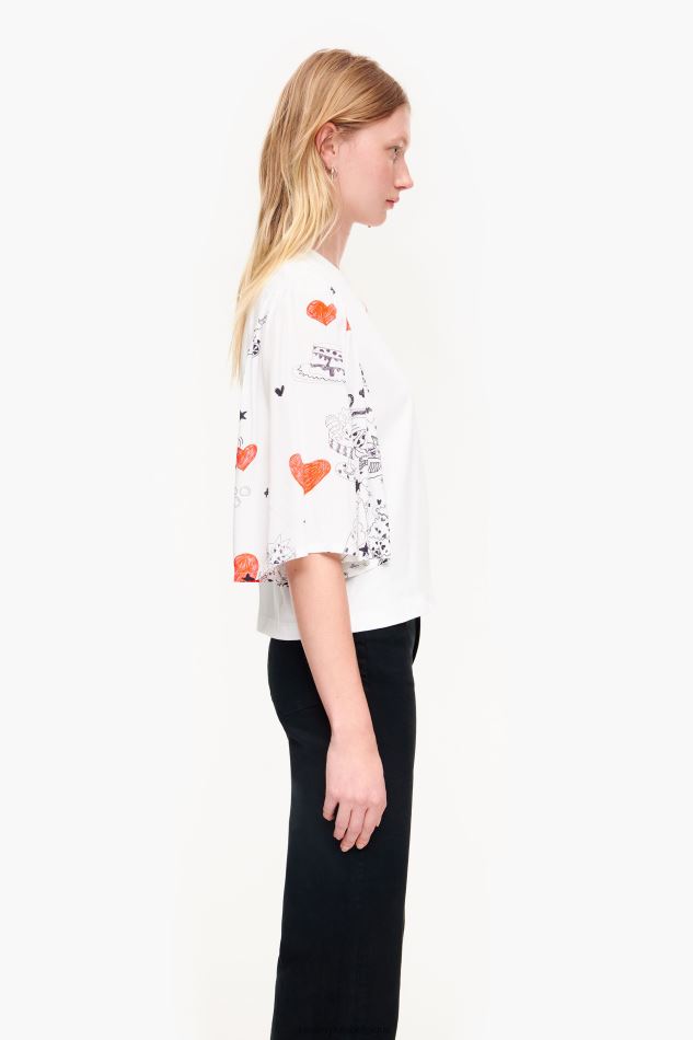 vêtements Bimba Y Lola t-shirt bimatière à imprimé cœur surnom HV4486282