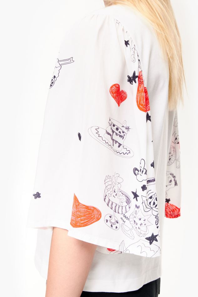 vêtements Bimba Y Lola t-shirt bimatière à imprimé cœur surnom HV4486282