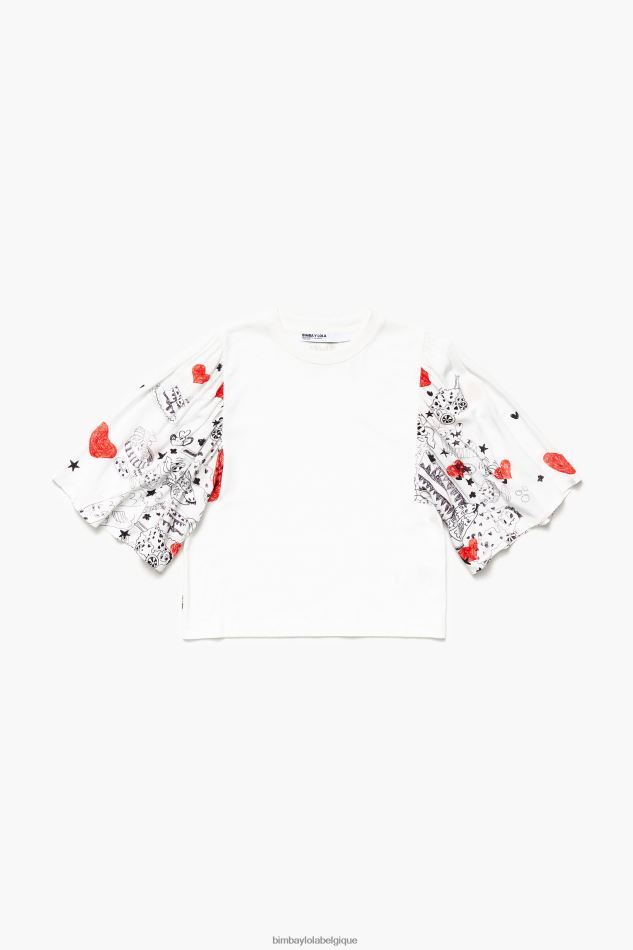 vêtements Bimba Y Lola t-shirt bimatière à imprimé cœur surnom HV4486282