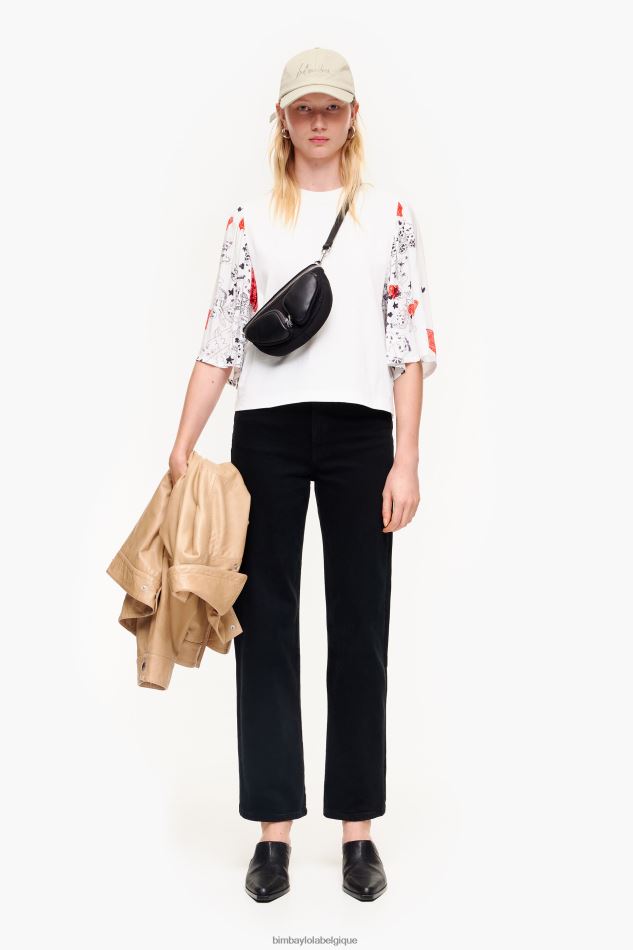 vêtements Bimba Y Lola t-shirt bimatière à imprimé cœur surnom HV4486282