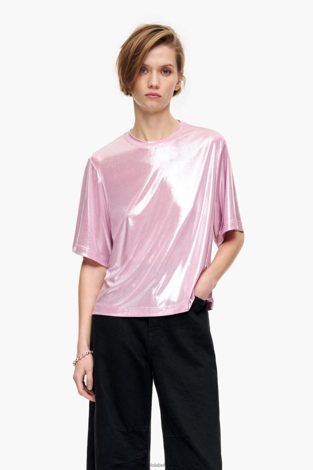 vêtements Bimba Y Lola t-shirt brillant rose HV4486311