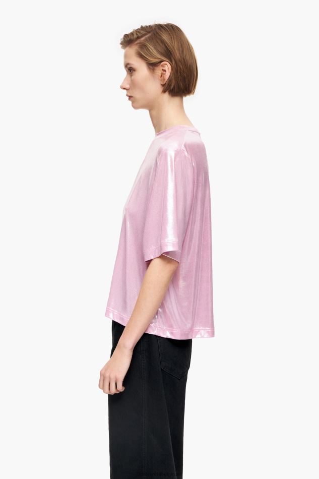 vêtements Bimba Y Lola t-shirt brillant rose HV4486311
