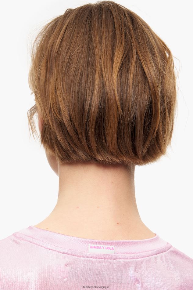 vêtements Bimba Y Lola t-shirt brillant rose HV4486311