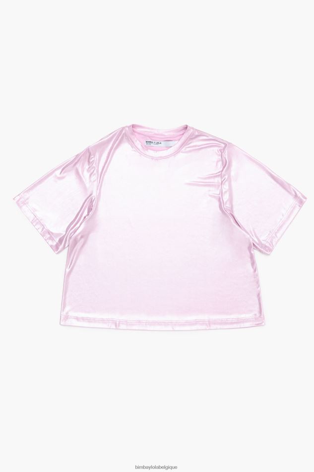 vêtements Bimba Y Lola t-shirt brillant rose HV4486311
