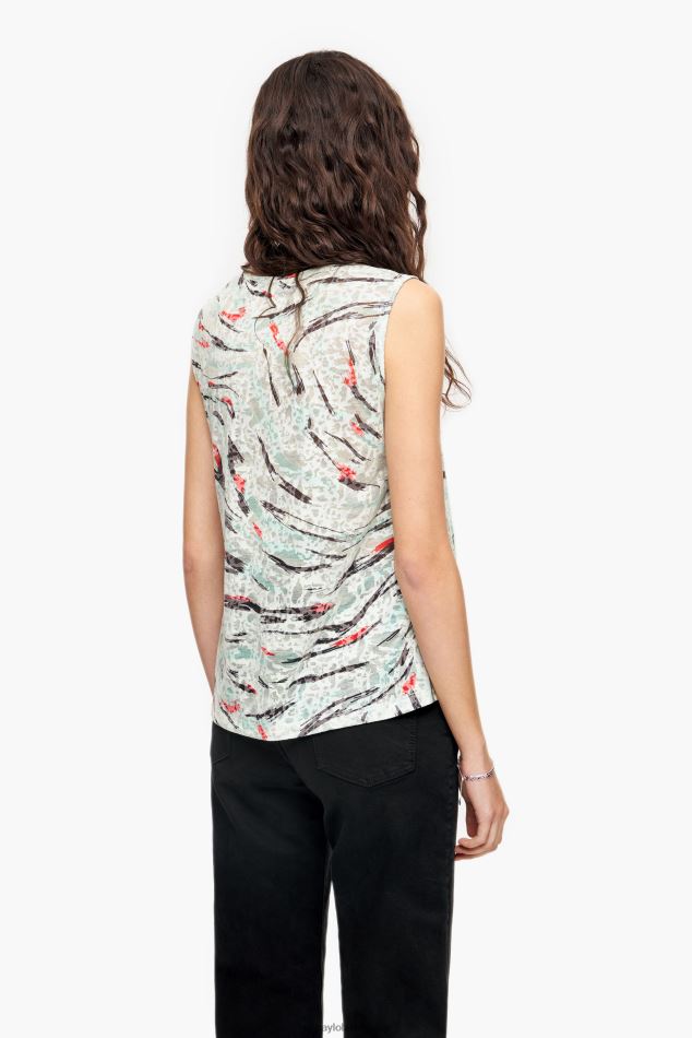 vêtements Bimba Y Lola t-shirt coupe trapèze à imprimé aile de papillon menthe HV4486305