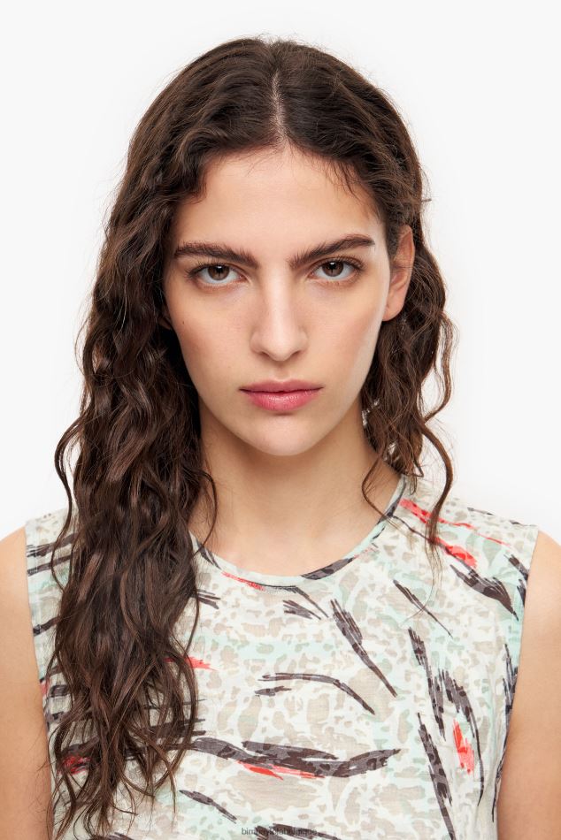 vêtements Bimba Y Lola t-shirt coupe trapèze à imprimé aile de papillon menthe HV4486305