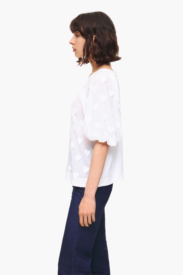 vêtements Bimba Y Lola t-shirt à double tissu blanc HV4486285
