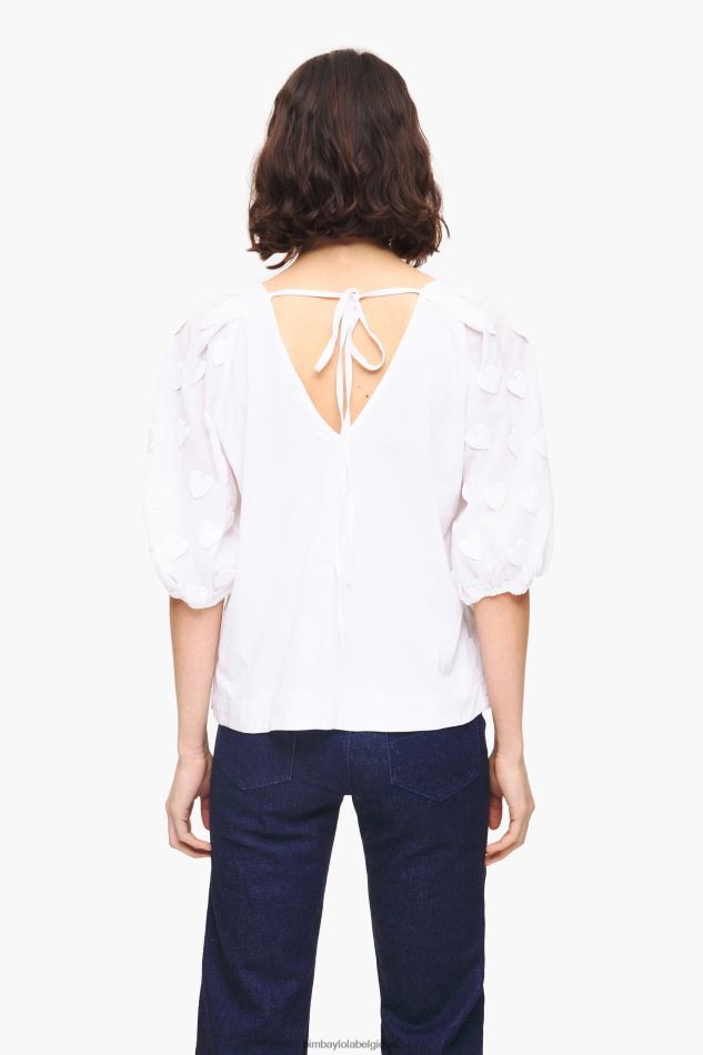 vêtements Bimba Y Lola t-shirt à double tissu blanc HV4486285