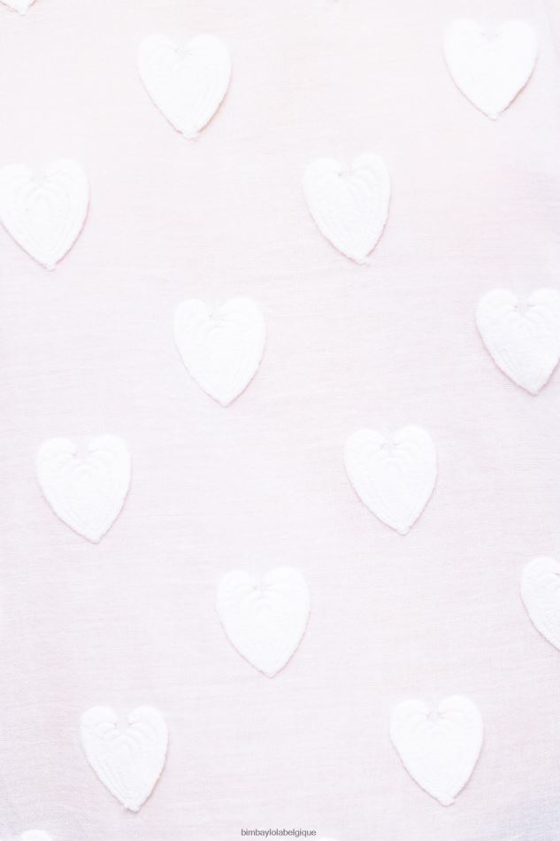 vêtements Bimba Y Lola t-shirt à double tissu blanc HV4486285