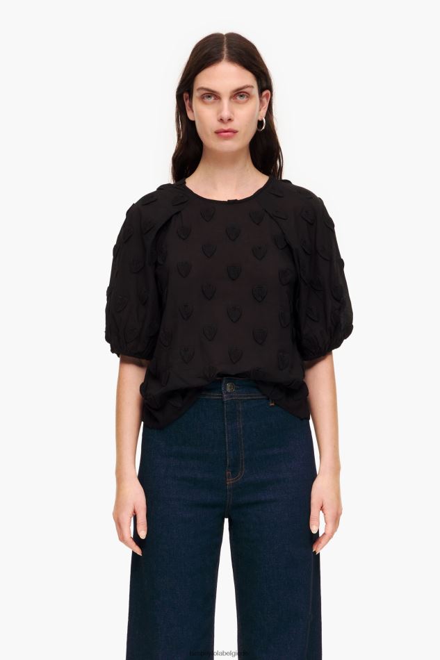 vêtements Bimba Y Lola t-shirt à double tissu noir HV4486286