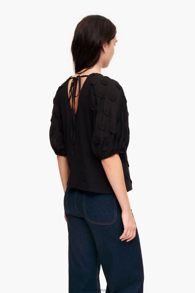 vêtements Bimba Y Lola t-shirt à double tissu noir HV4486286