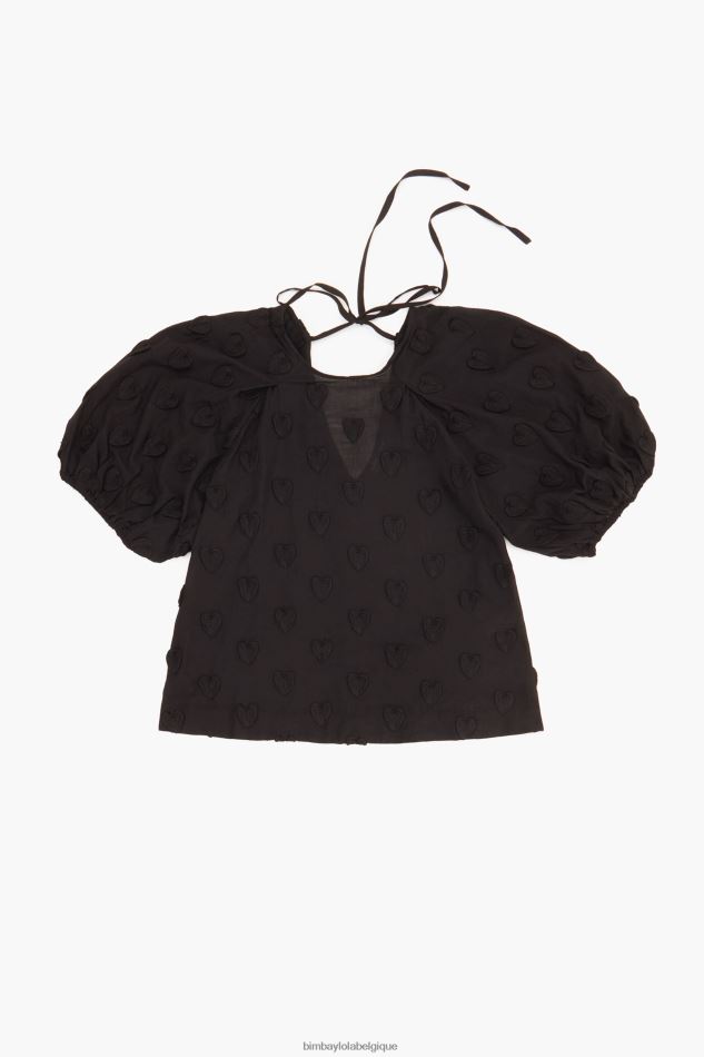 vêtements Bimba Y Lola t-shirt à double tissu noir HV4486286