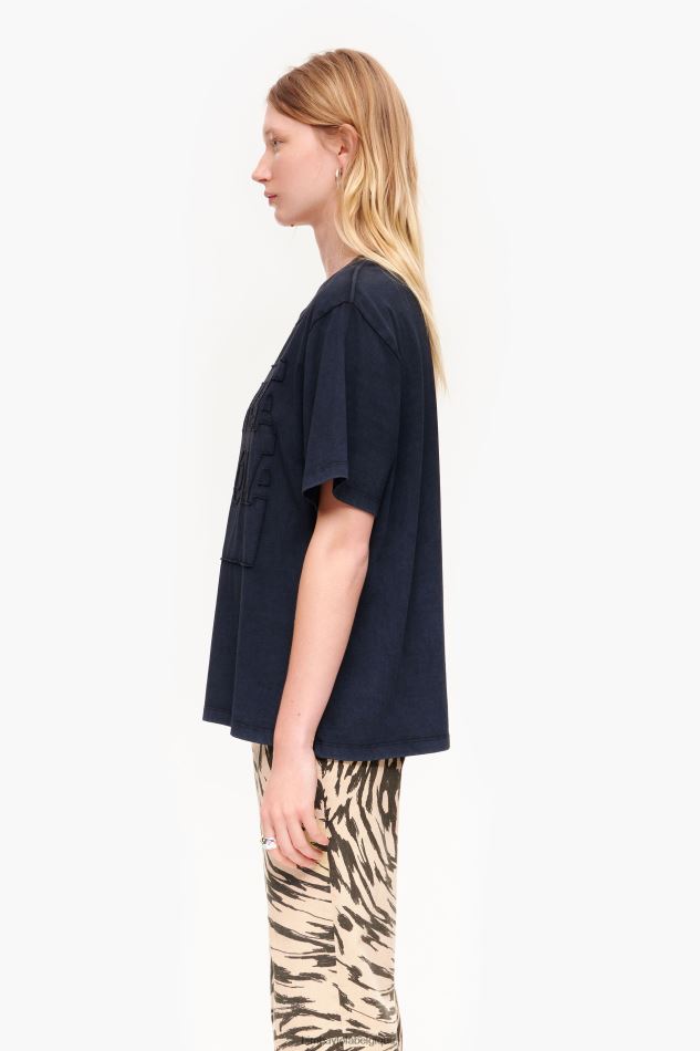 vêtements Bimba Y Lola t-shirt en coton à logo noir HV4486261