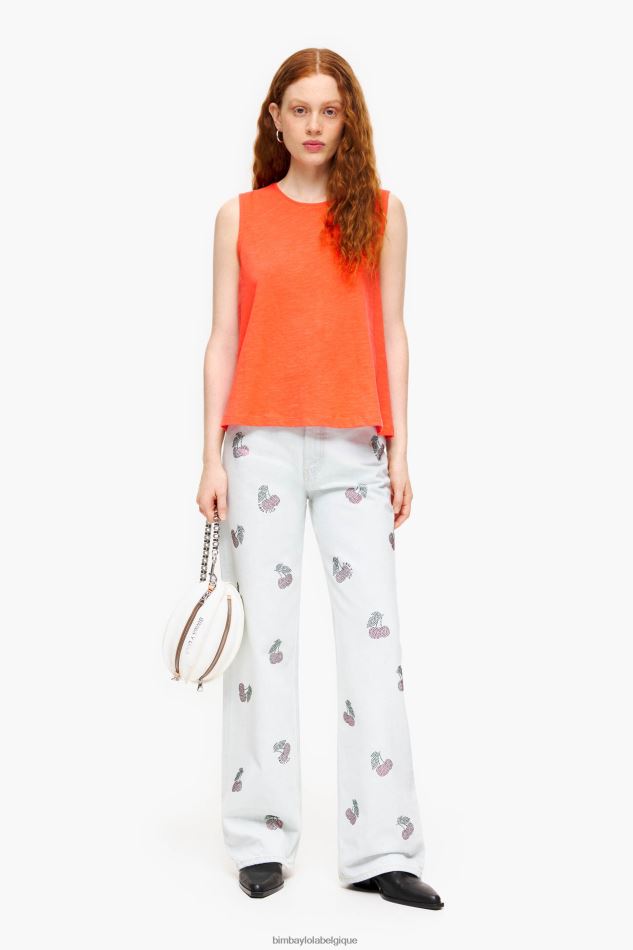 vêtements Bimba Y Lola t-shirt en cotton corail HV4486295