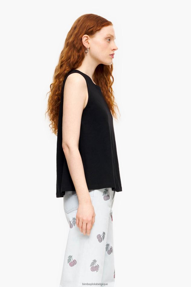 vêtements Bimba Y Lola t-shirt en cotton noir HV4486294