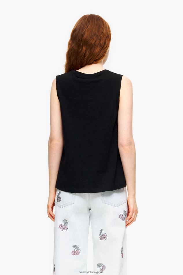vêtements Bimba Y Lola t-shirt en cotton noir HV4486294