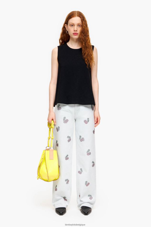 vêtements Bimba Y Lola t-shirt en cotton noir HV4486294