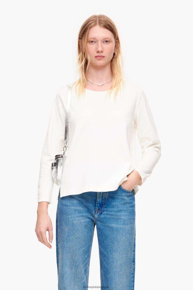 vêtements Bimba Y Lola t-shirt en tricot blanc HV4486300