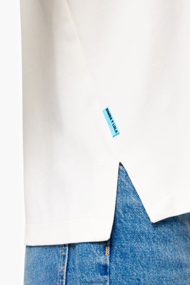 vêtements Bimba Y Lola t-shirt en tricot blanc HV4486300
