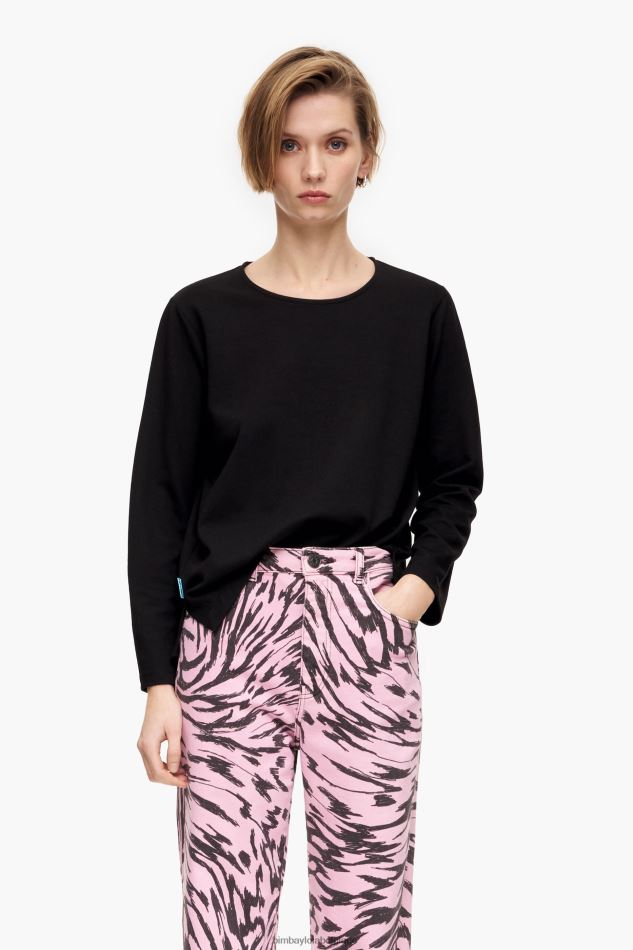 vêtements Bimba Y Lola t-shirt en tricot noir HV4486301