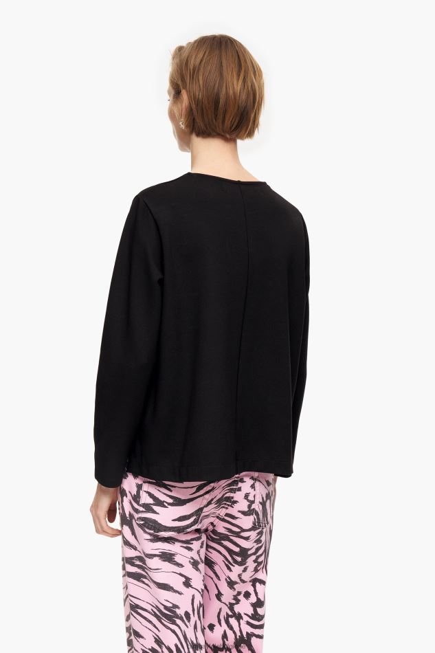 vêtements Bimba Y Lola t-shirt en tricot noir HV4486301