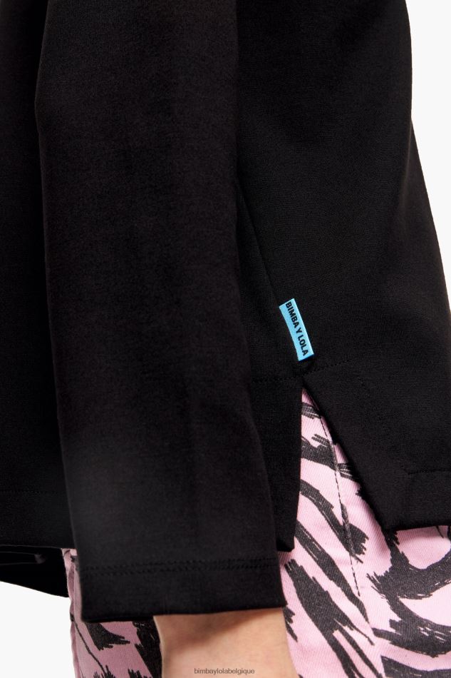 vêtements Bimba Y Lola t-shirt en tricot noir HV4486301