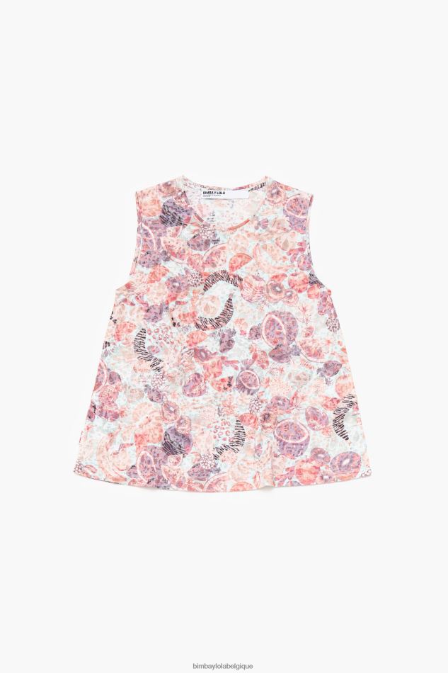 vêtements Bimba Y Lola t-shirt entièrement imprimé des fruits HV4486293