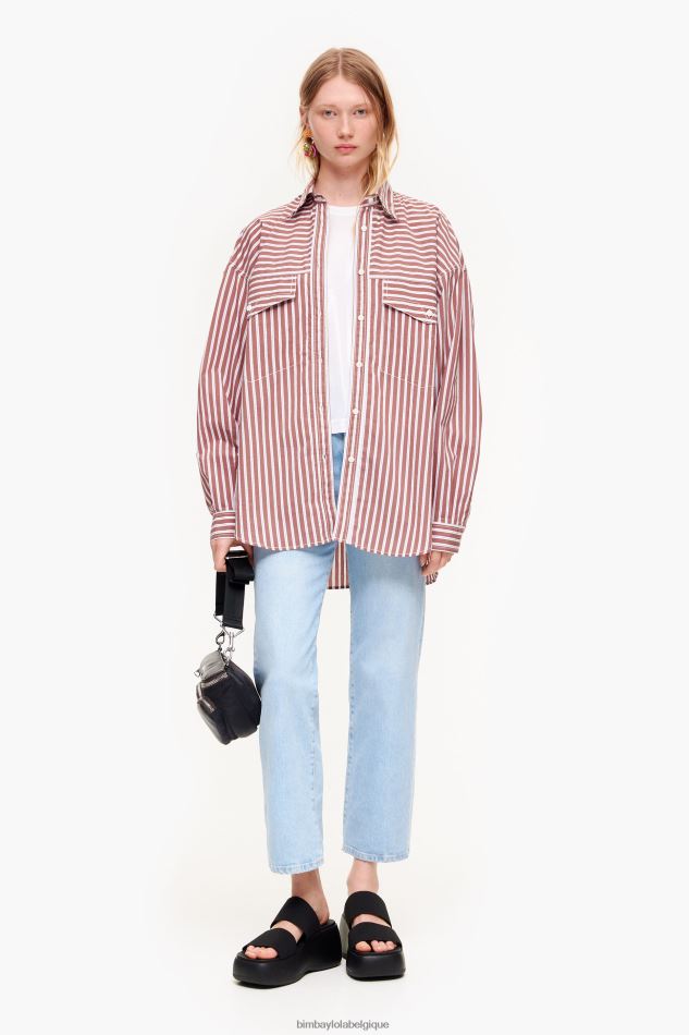 vêtements Bimba Y Lola t-shirt fluide court blanc HV4486310