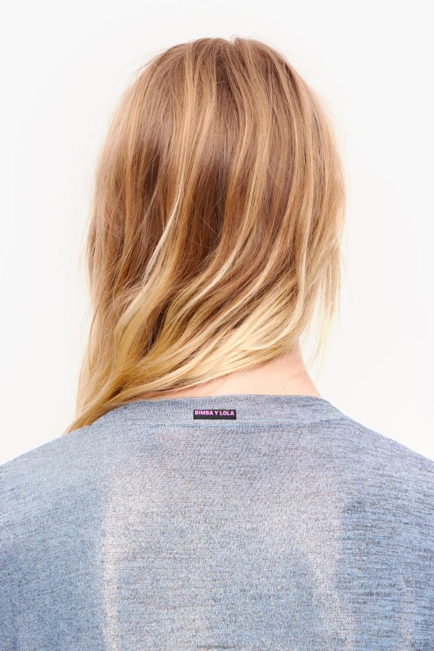 vêtements Bimba Y Lola t-shirt fluide court bleu HV4486309