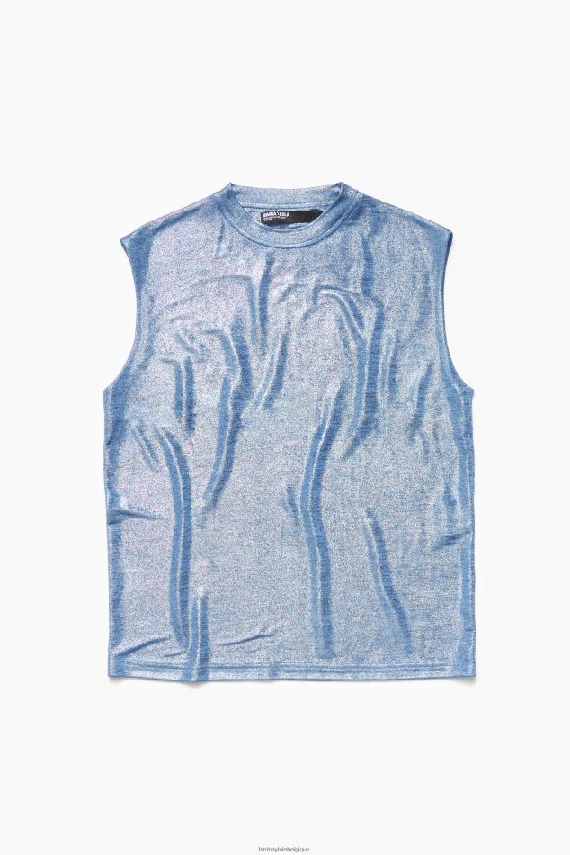 vêtements Bimba Y Lola t-shirt fluide court bleu HV4486309