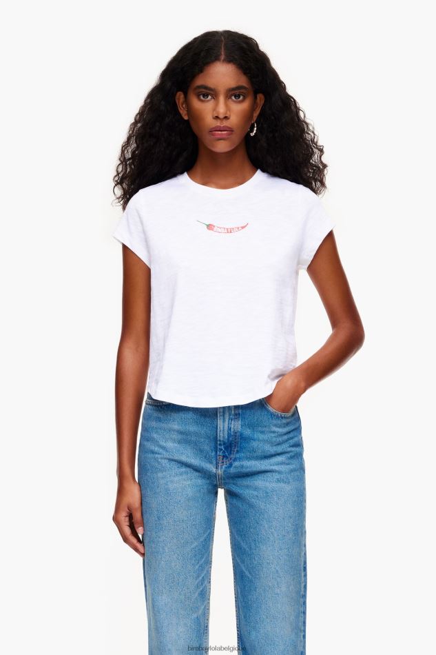 vêtements Bimba Y Lola t-shirt guindille blanc HV4486246