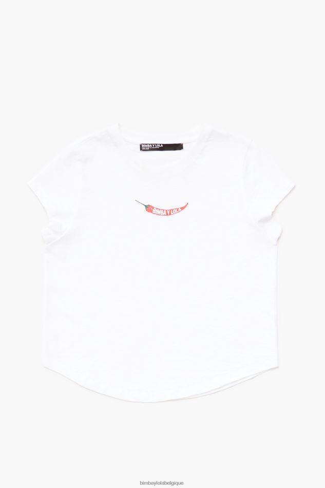 vêtements Bimba Y Lola t-shirt guindille blanc HV4486246