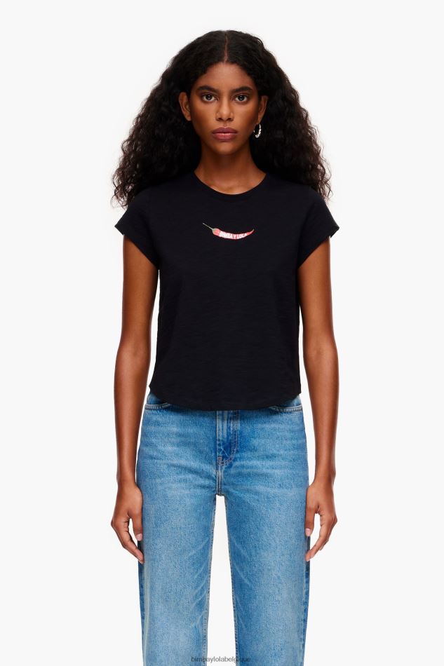 vêtements Bimba Y Lola t-shirt guindille noir HV4486247