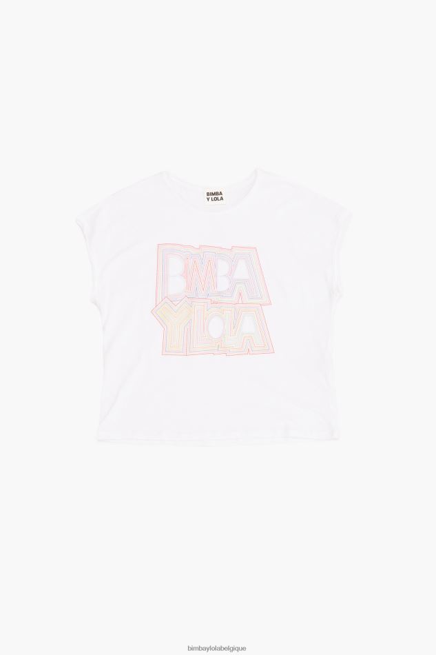 vêtements Bimba Y Lola t-shirt à logo blanc HV4486258