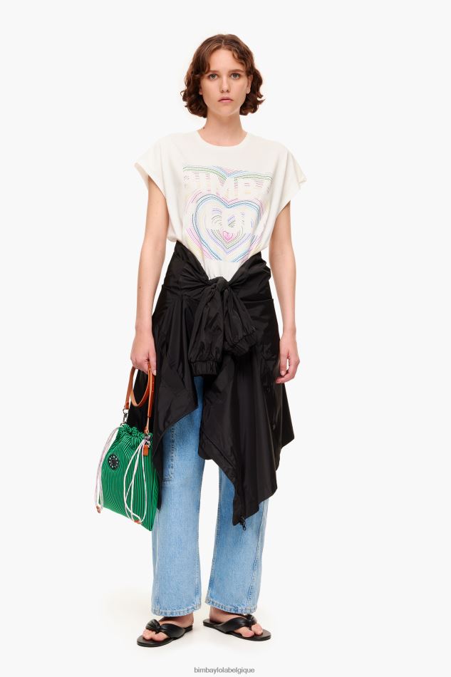 vêtements Bimba Y Lola t-shirt à logo crayon Ivoire HV4486260