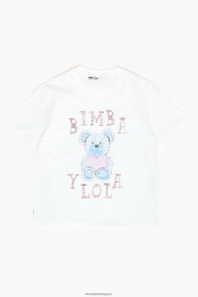 vêtements Bimba Y Lola t-shirt à logo imprimé Ivoire HV4486270