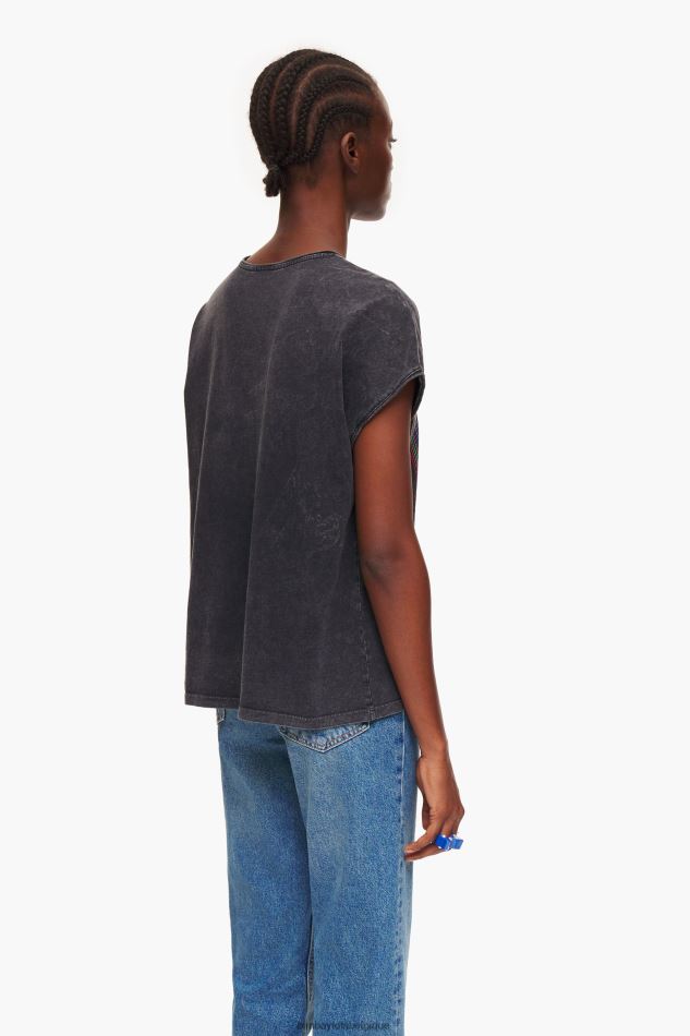 vêtements Bimba Y Lola t-shirt à logo noir lavé HV4486259